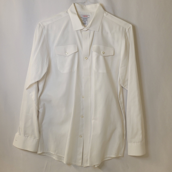Izod Classic White Dress Shirt - Picture 1 of 3